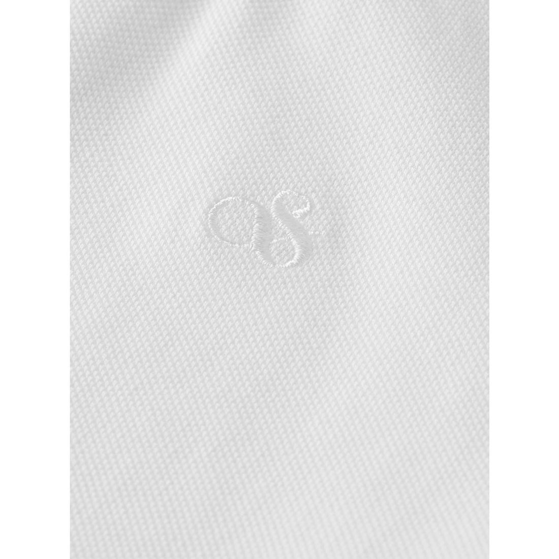 Scotch Shrunk  White Regular Fit Polo