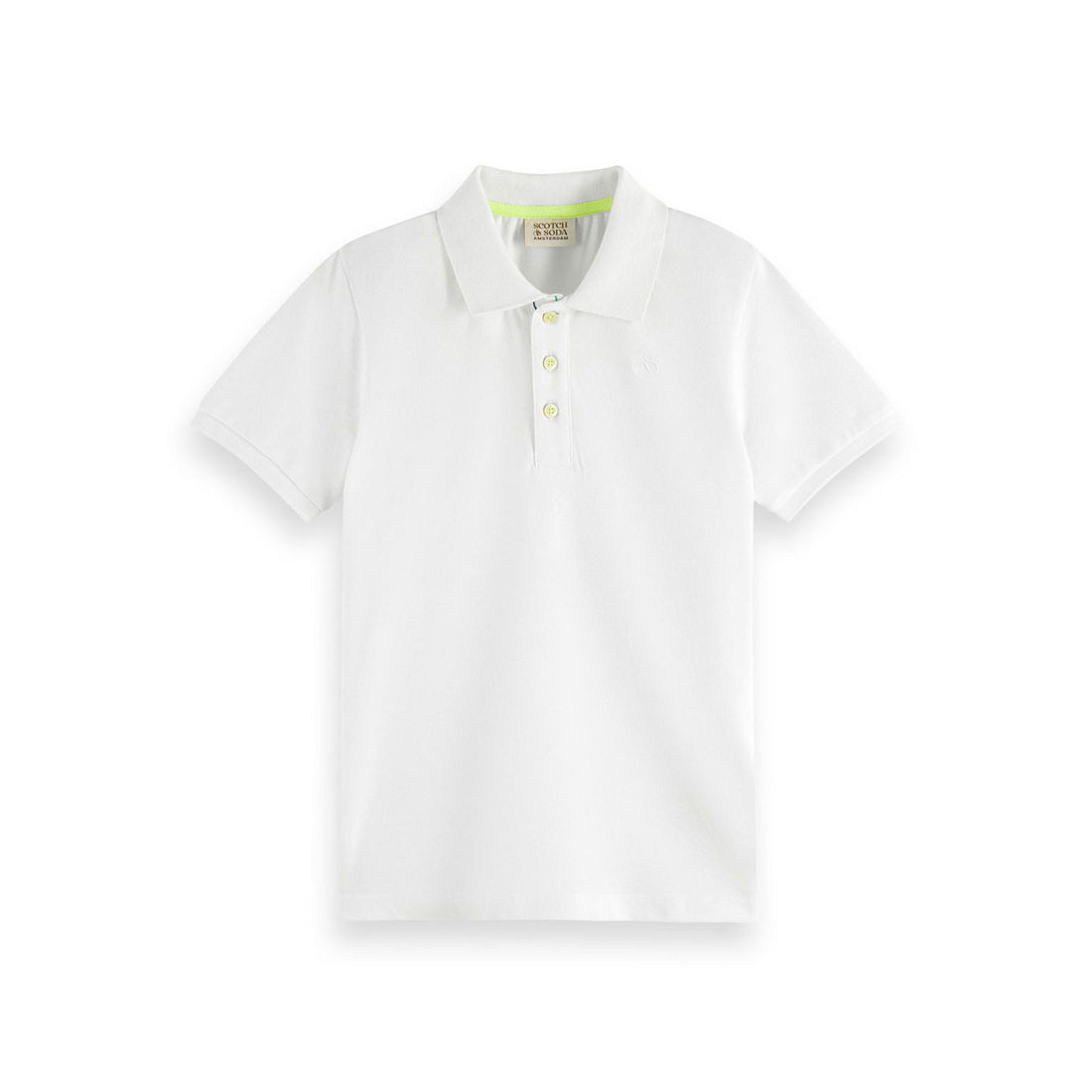 Scotch Shrunk  White Regular Fit Polo