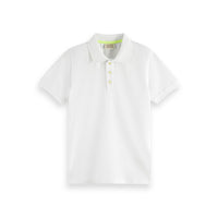 Scotch Shrunk  White Regular Fit Polo