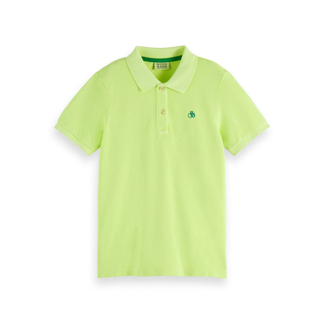 Scotch Shrunk  Light Lime Pique Polo