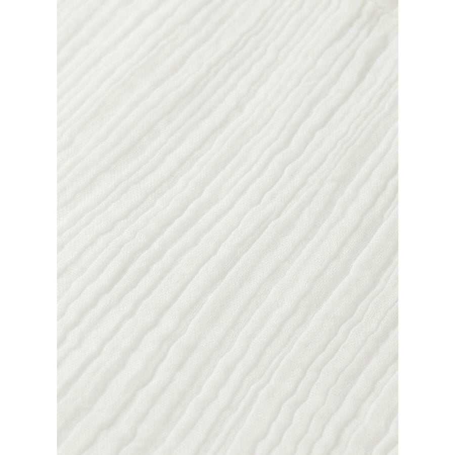 Scotch Shrunk  White Crinkle Lace Detail Midi Dress