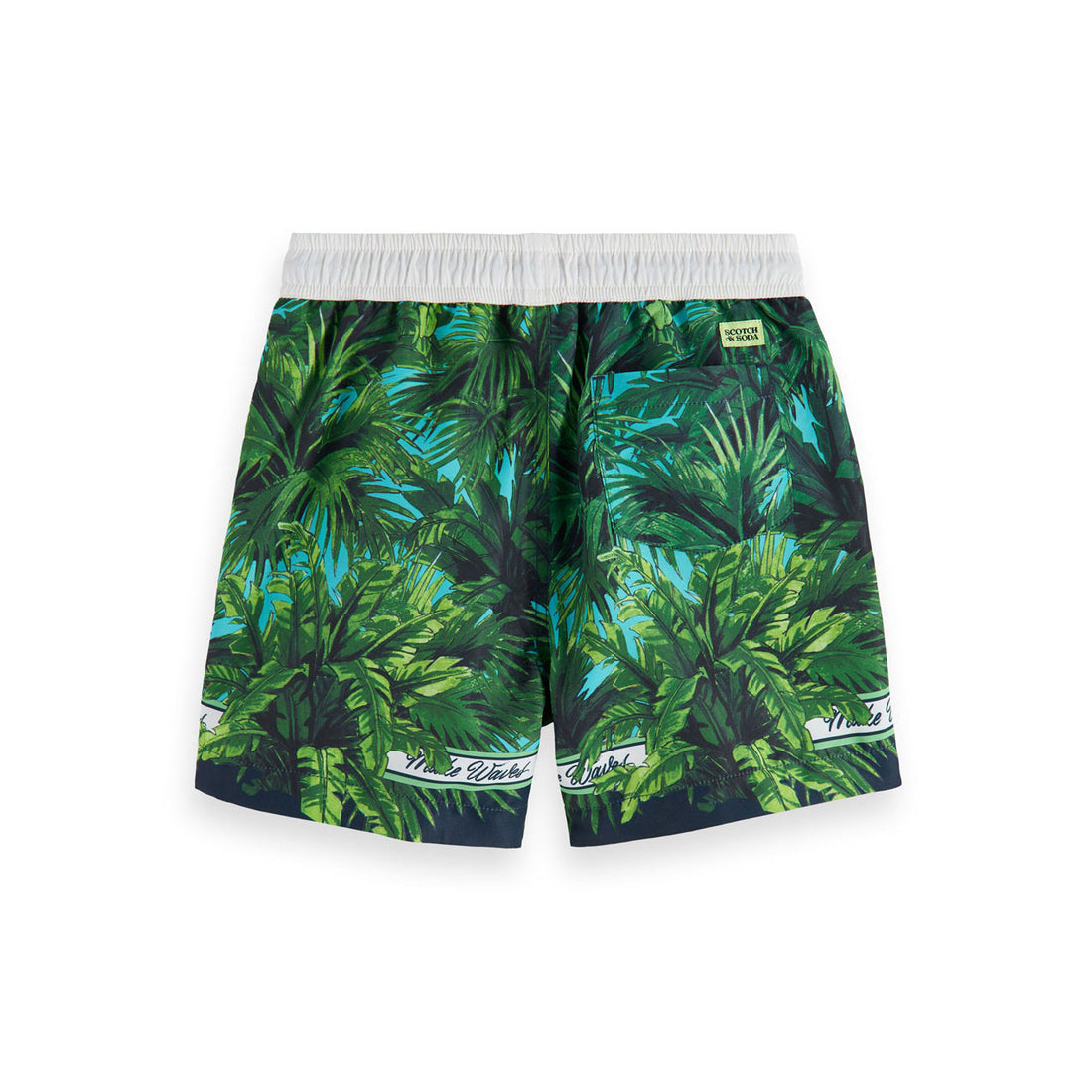 Scotch Shrunk  Palm Print Swim Shorts