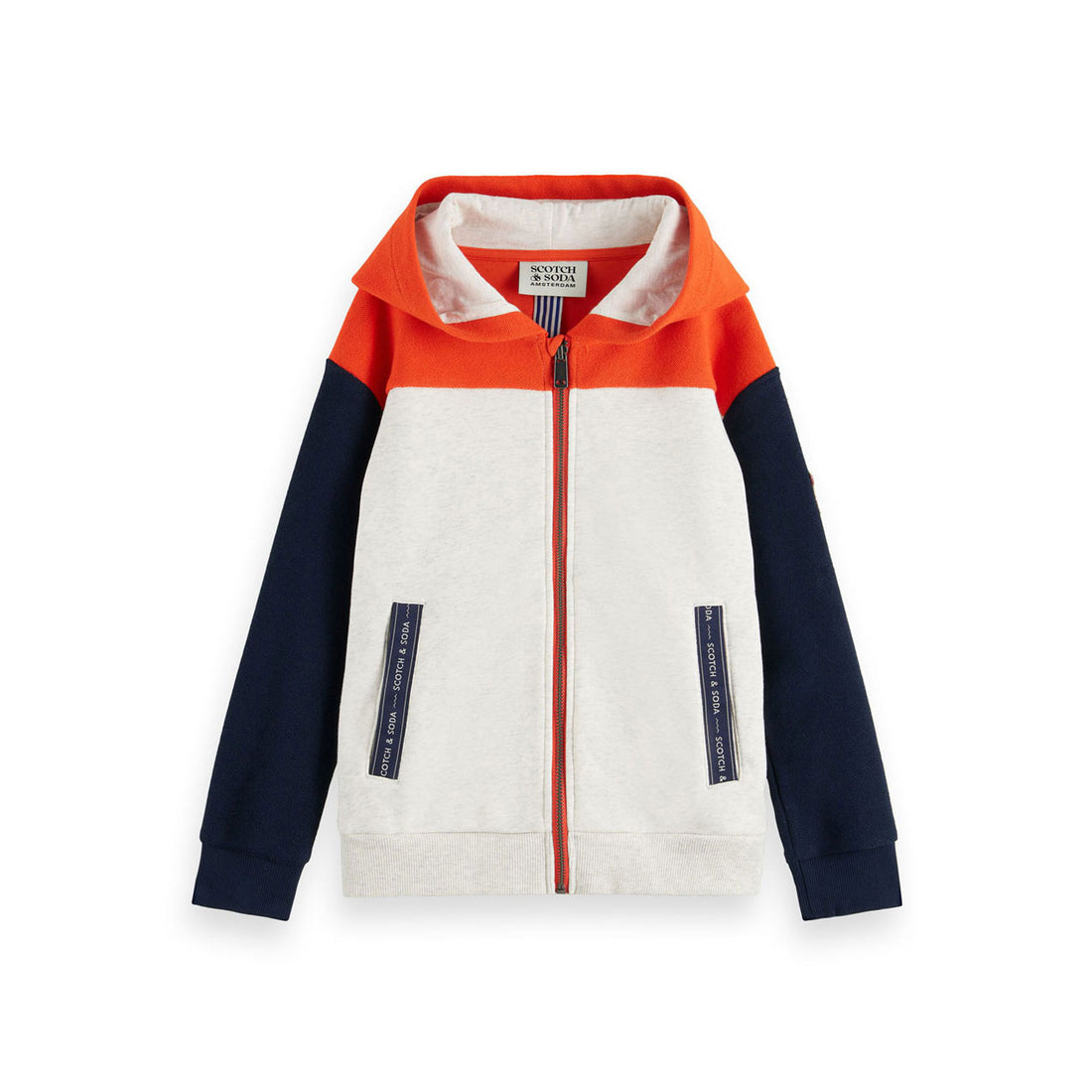 Scotch Shrunk  Color Block Zip Hoodie