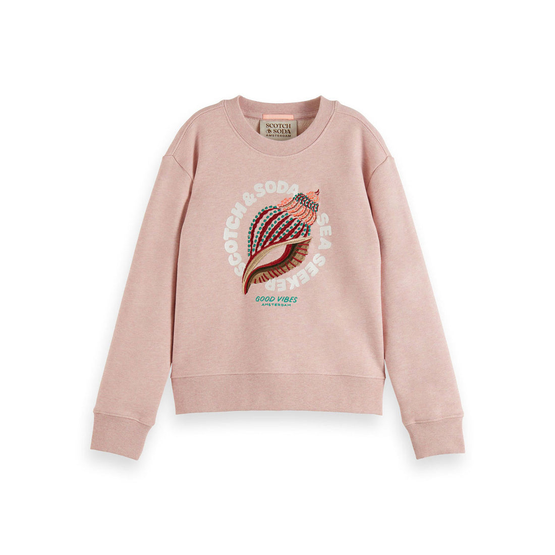 Scotch Shrunk  Seashell Melange Artwork Sweatshirt