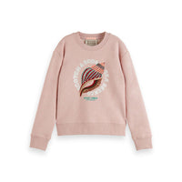 Scotch Shrunk  Seashell Melange Artwork Sweatshirt