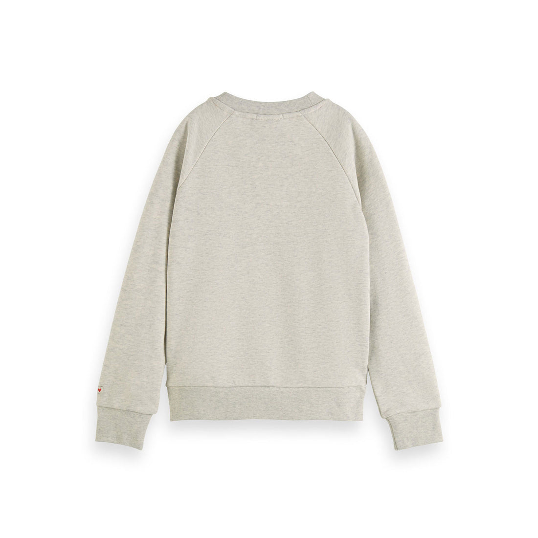 Scotch Shrunk  Light Grey Melange Printed Sweatshirt