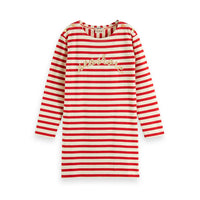 Scotch Shrunk  Anchor Red Bretton Stripe Sweat Dress