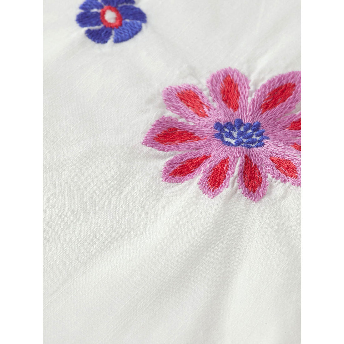 Scotch Shrunk  Off White Flower Embroidered Kaftan Dress
