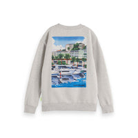 Scotch Shrunk  Ecru Melange Relaxed Sweatshirt
