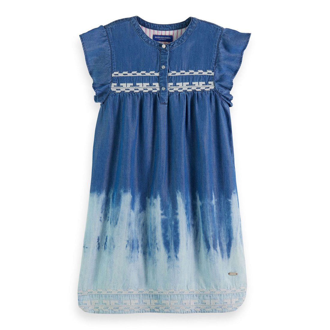 Scotch Shrunk  Washed Indigo Short Sleeve Dress