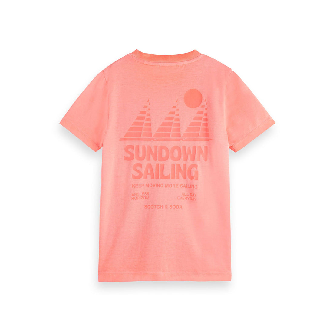 Scotch Shrunk  Neon Coral Logo T-Shirt