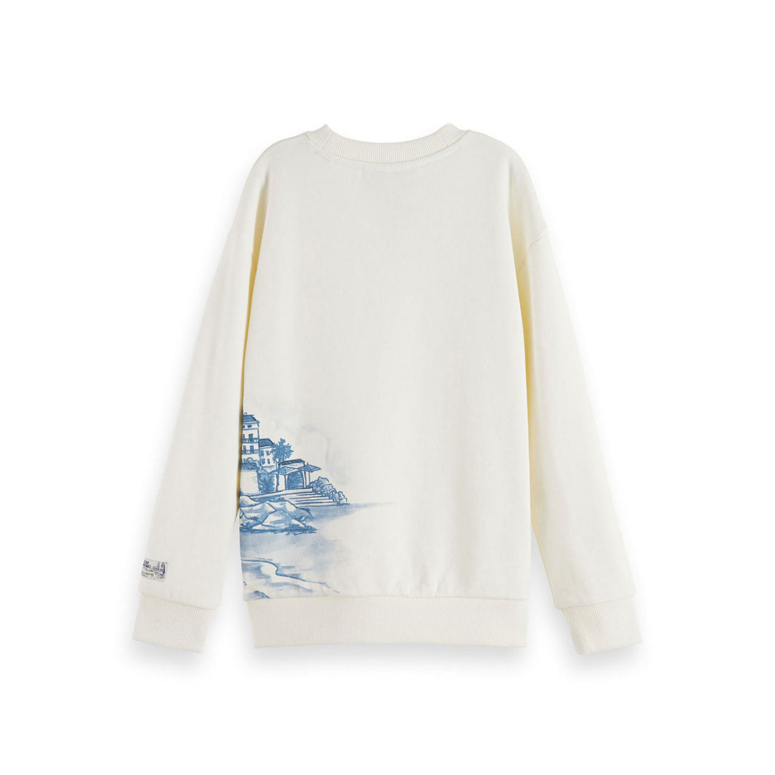 Scotch Shrunk  Off White Artwork Relaxed Sweatshirt