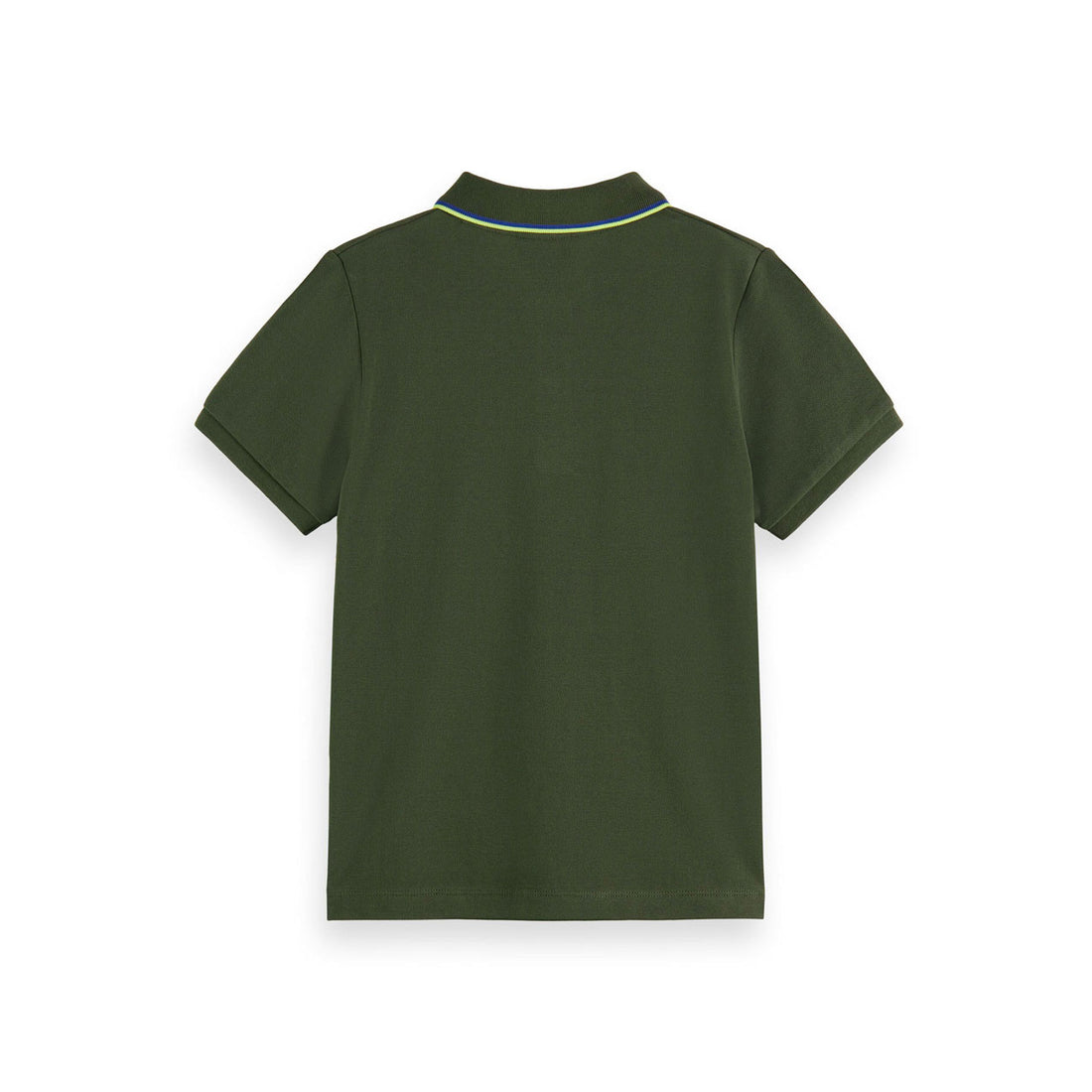 Scotch Shrunk  Seaweed Green Trimmed Pique Polo