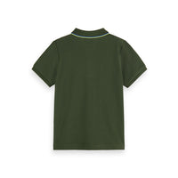 Scotch Shrunk  Seaweed Green Trimmed Pique Polo