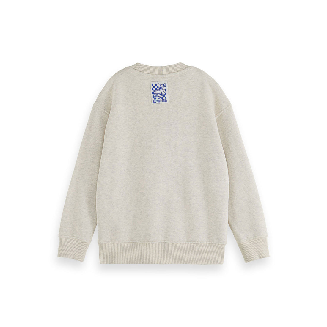 Scotch Shrunk Ecru Logo Carrier Crewneck