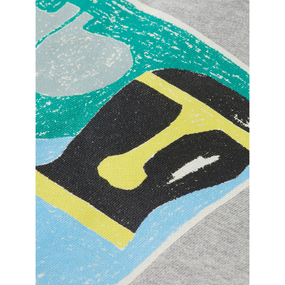 Scotch Shrunk Grey Artwork Zip-Up Hoodie