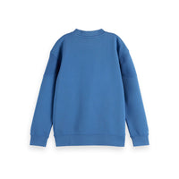 Scotch Shrunk Smart Blue Artwork Crewneck