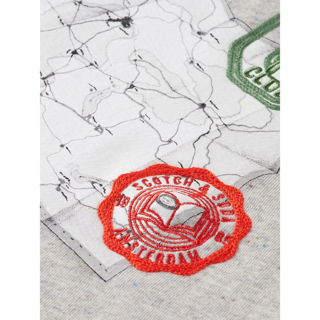 Scotch Shrunk Grey Artwork Crewneck