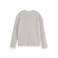 Scotch Shrunk Grey Structured Long-Sleeve T-shirt