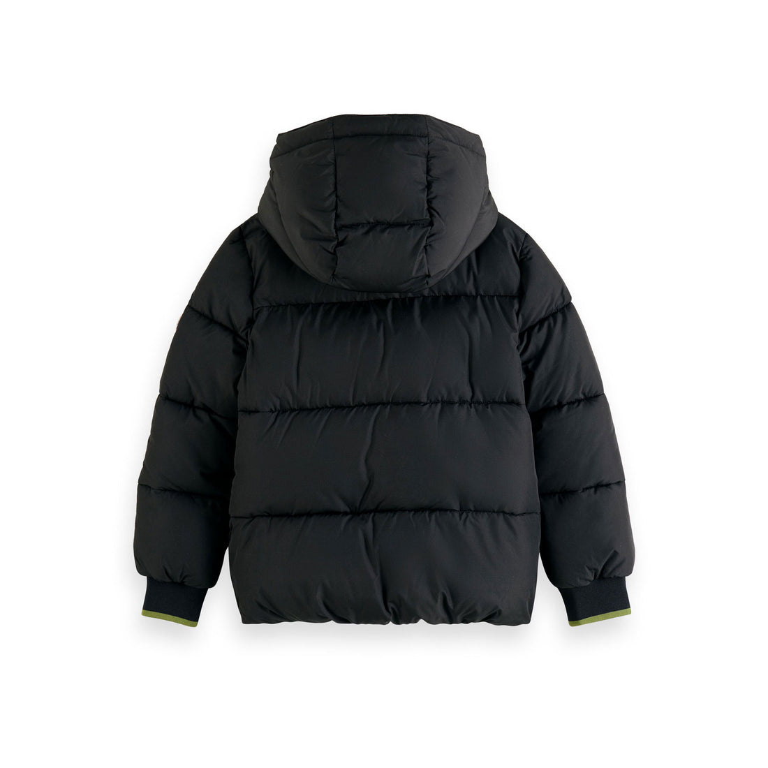 Scotch Shrunk Black Hooded Puffer Jacket