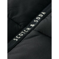 Scotch Shrunk Black Hooded Puffer Jacket