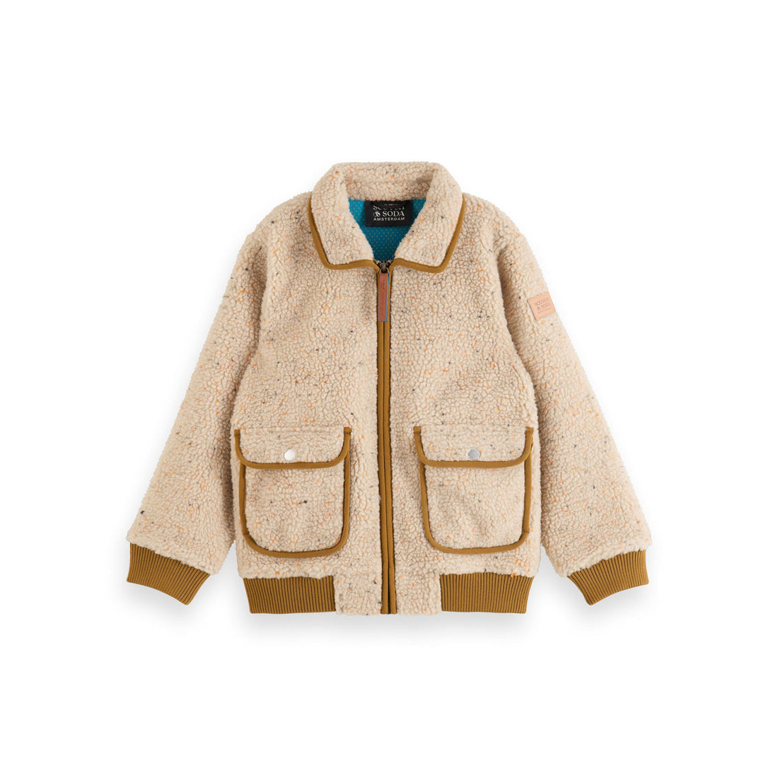 Scotch Shrunk Ecru Teddy Jacket