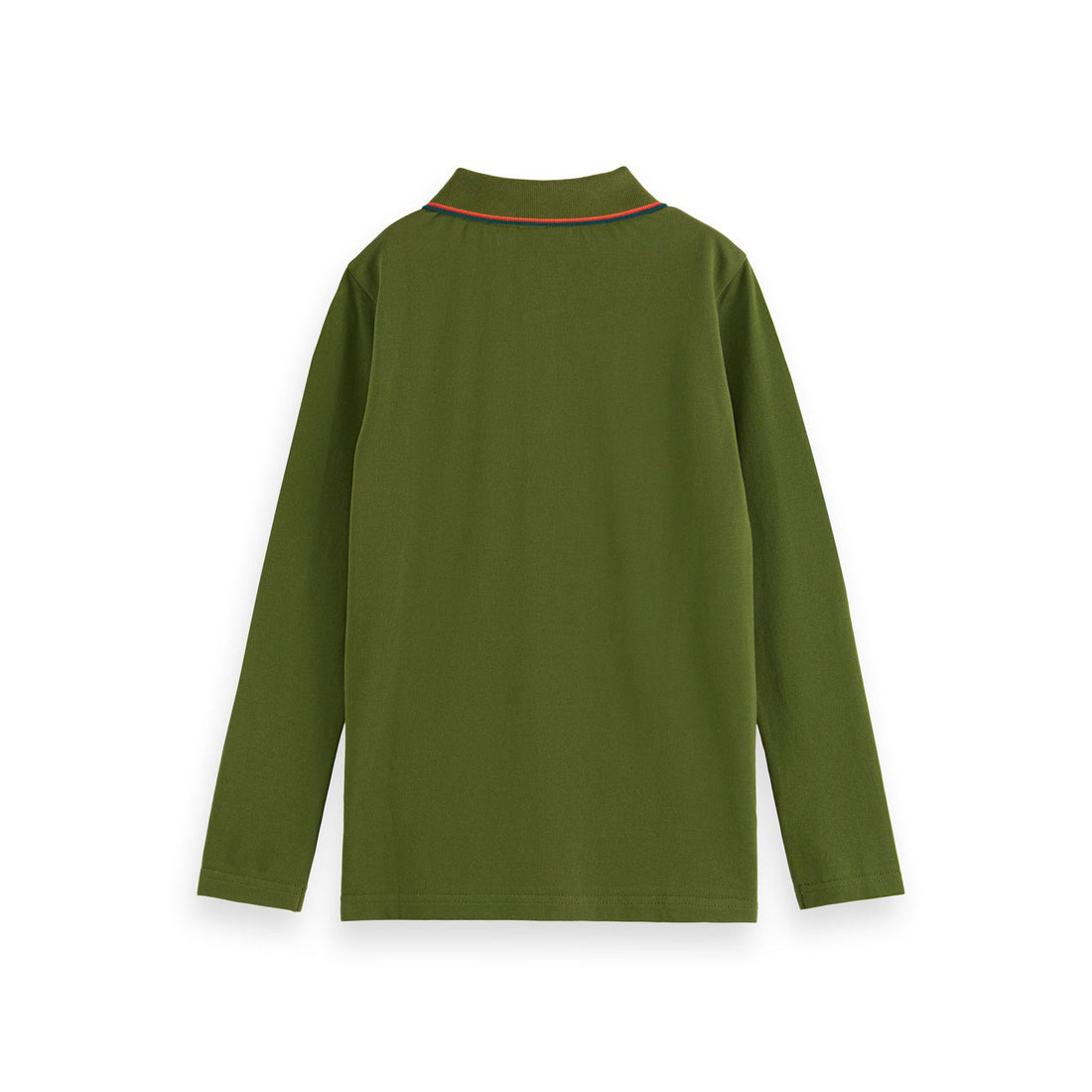 Scotch Shrunk Military Long Sleeve Polo With Tipping