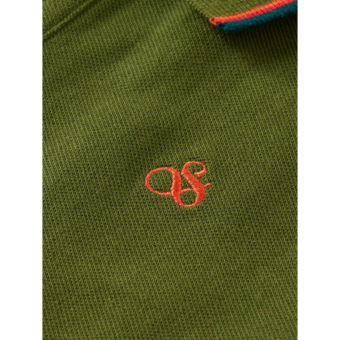 Scotch Shrunk Military Long Sleeve Polo With Tipping