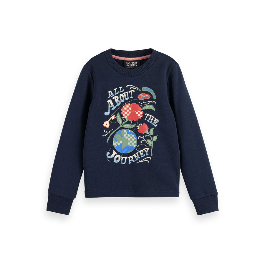 Scotch Shrunk Night Artwork Crewneck