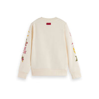 Scotch Shrunk Soft Ice Placed Artwork Crewneck