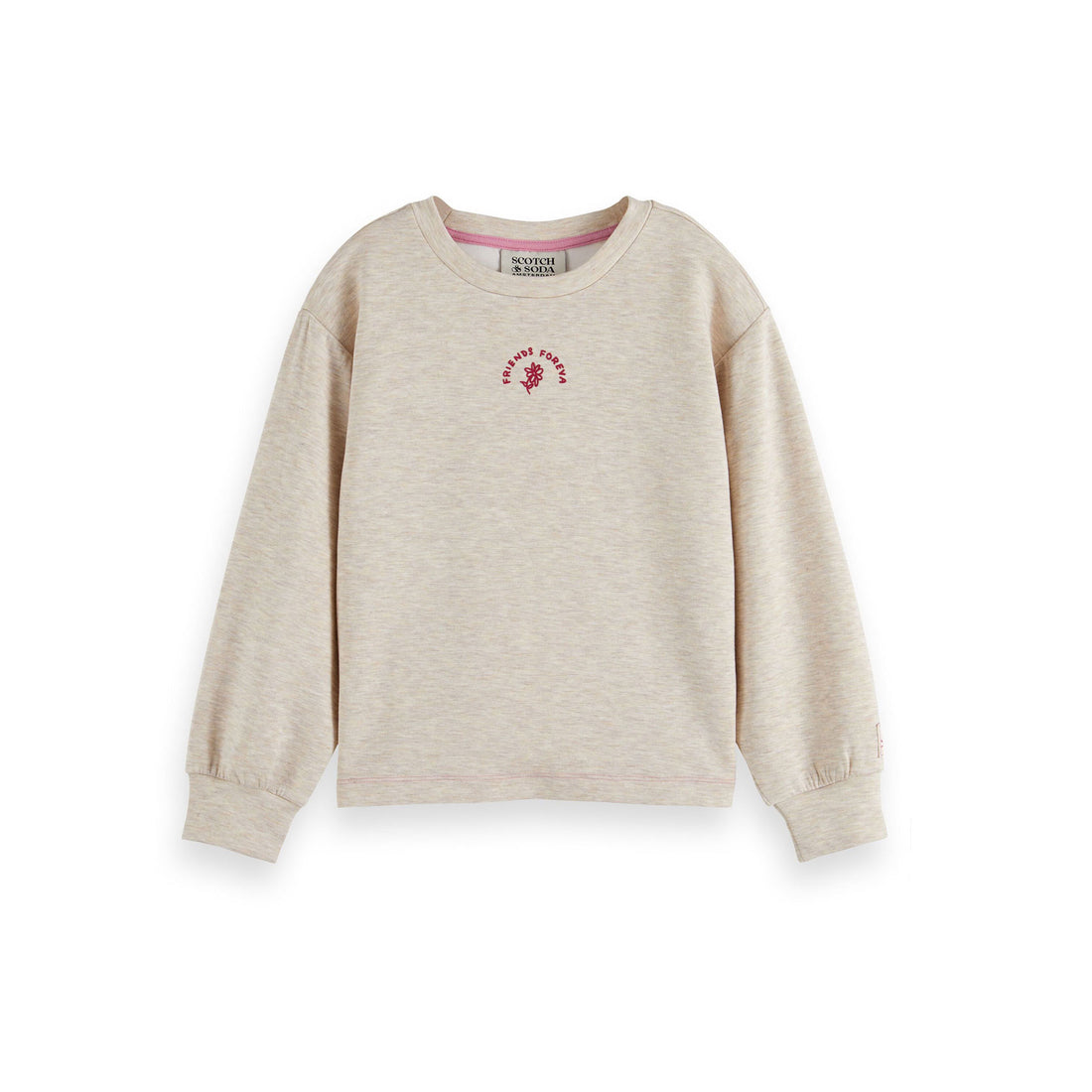 Scotch Shrunk Oatmeal Modal Crewneck