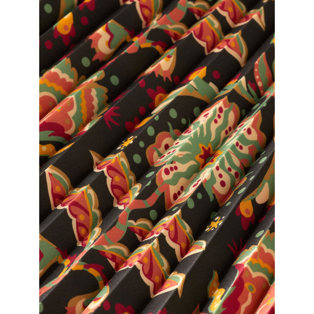 Scotch Shrunk Printed Pleated Midi Skirt