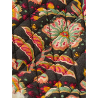 Scotch Shrunk Flower Printed Gilet With Faux Fur