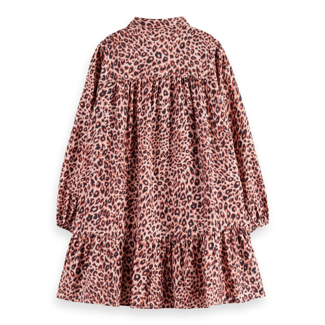 Scotch Shrunk Leopard Printed Flannel Shirt Dress