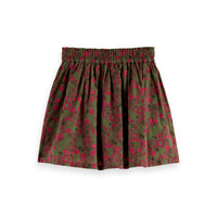 Scotch Shrunk Allover Printed Structured Skirt