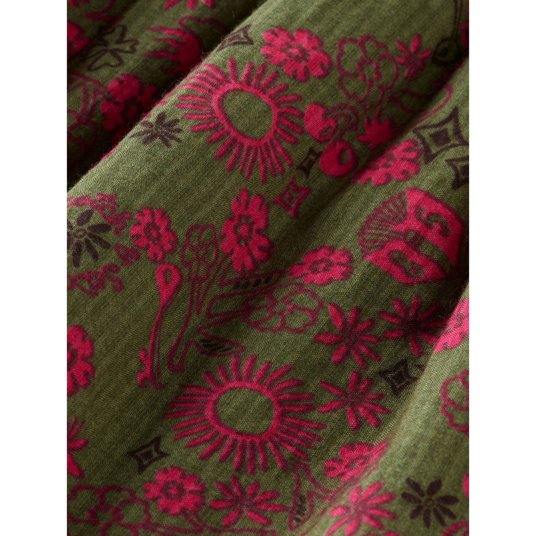 Scotch Shrunk Allover Printed Structured Skirt