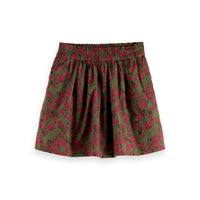 Scotch Shrunk Allover Printed Structured Skirt