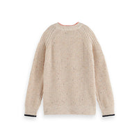 Scotch Shrunk Ecru Rib Knit Pullover
