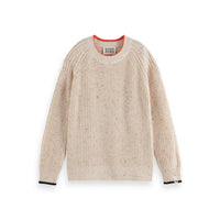 Scotch Shrunk Ecru Rib Knit Pullover