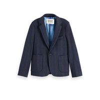 Scotch Shrunk Check Knitted Blazer