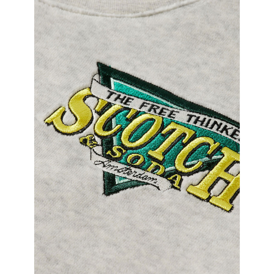 Scotch Shrunk Grey Towelling Sweatshirt