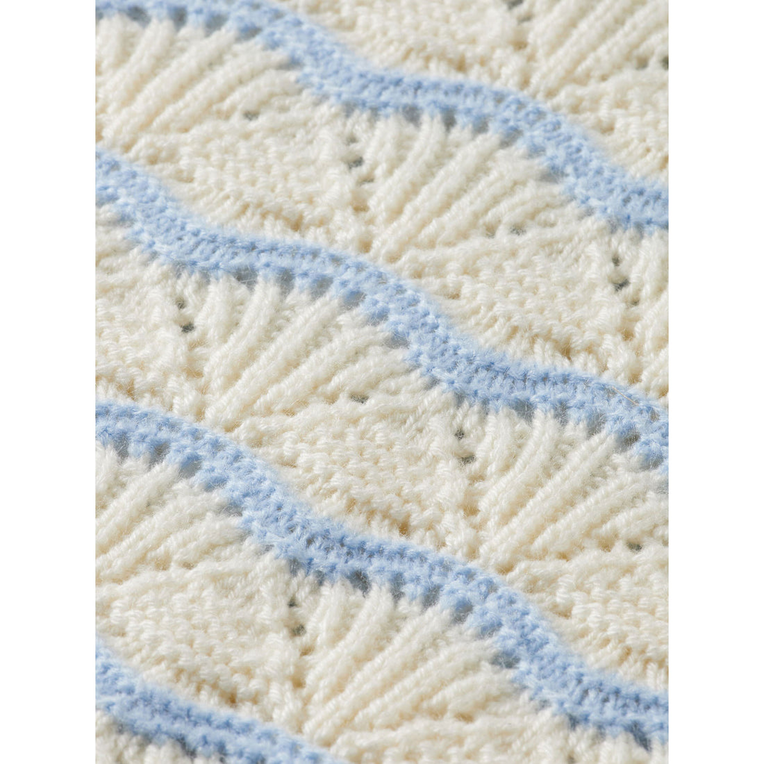 Scotch Shrunk Blue Stripe Boxy Pullover With Collar