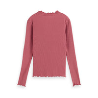Scotch Shrunk Rose Long Sleeved Ribbed T-shirt