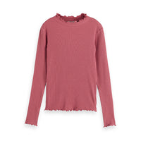 Scotch Shrunk Rose Long Sleeved Ribbed T-shirt