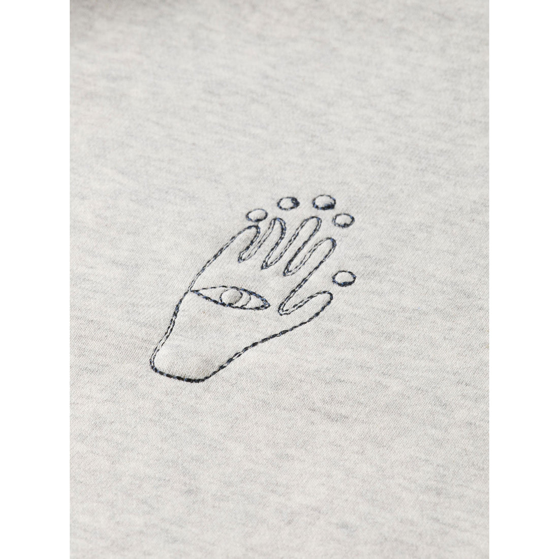 Scotch Shrunk Grey Embroidered Raglan Sweatshirt