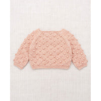 Misha and Puff  Faded Rose Original Popcorn Baby Sweater