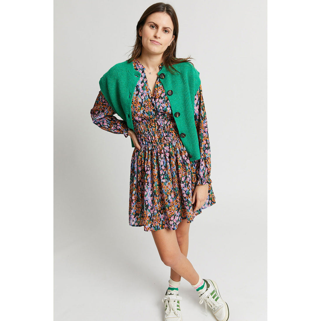 Indee Mint Green Osiris Sleeveless Cardigan