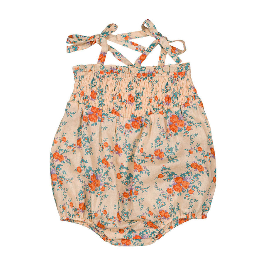 Louis Louise Nude/Orange Bouquet Ava Overall