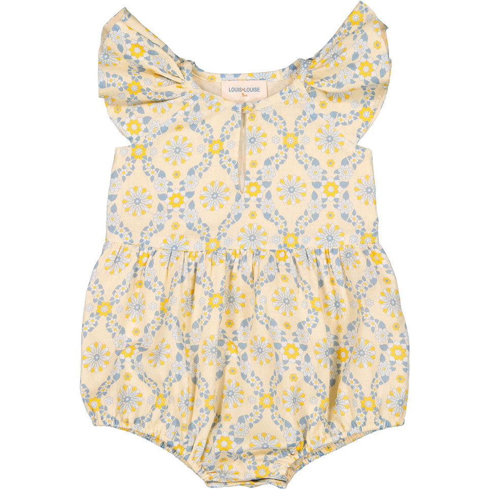 Louis Louise Yellow Hippie Flower Martina Overall