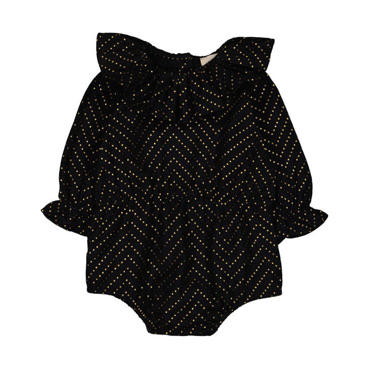 Louis Louise Black Gold Dot Melissa Overall
